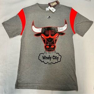 NBA Licensed Hardwood Classics Chicago Bulls Windy City T-Shirt Men’s Small